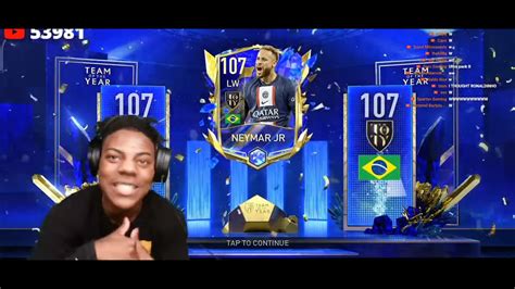 Ishowspeed Packs Neymar In Fifa Mobile Youtube