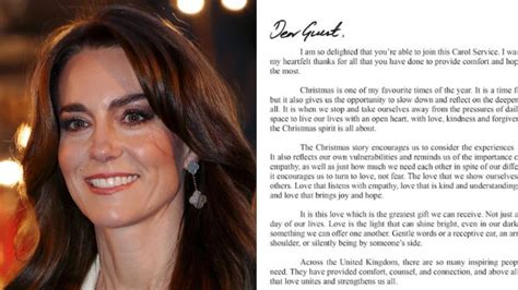 Kate Middleton ‘love’ Letter Released Ahead Of Big Event The Mercury