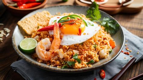 Premium Photo Nasi Goreng Indonesian Fried Rice With Fried Egg Chili