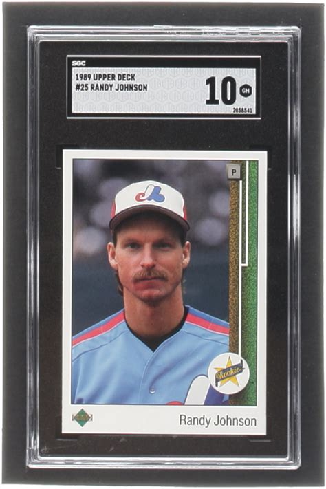 Randy Johnson 1989 Upper Deck 25 RC SGC 10 Pristine Auction