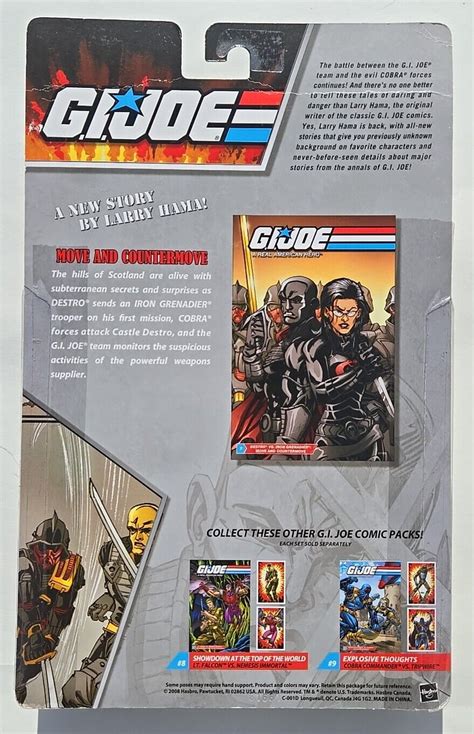 Gi Joe 25th Anniversary Action Figure Comic Pack Destro And Iron