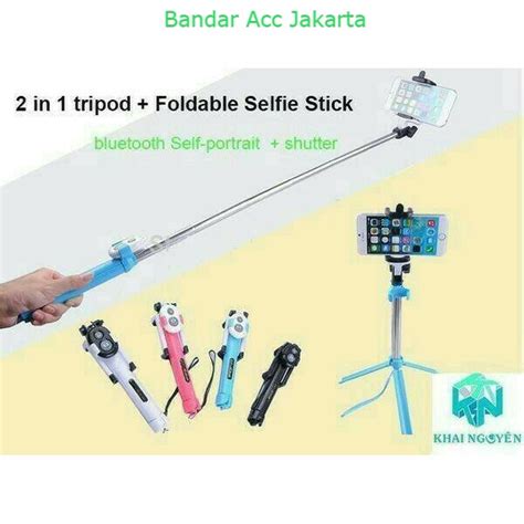 Jual Tongsis 3 In 1 Tripod Tomsis Bluetooh Selfie Stick Shopee