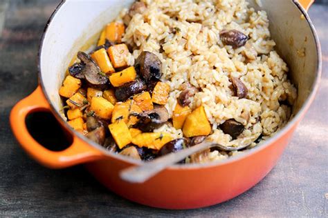 Chestnut, Mushroom and Butternut Squash Baked Risotto – Floating Kitchen