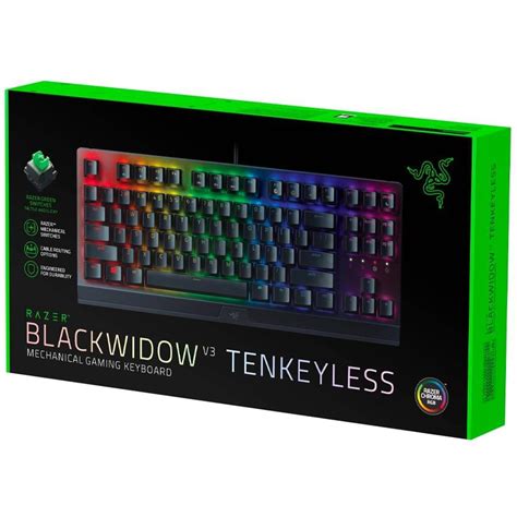 Teclado Mecanico Razer Blackwidow V Tkl Negro Rgb Switch Green