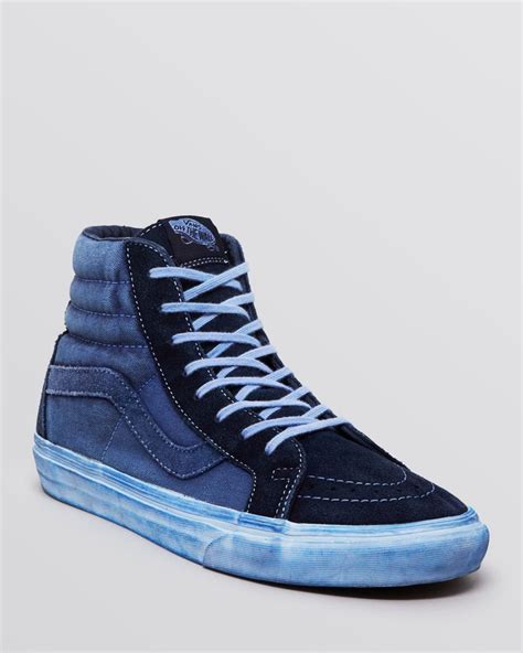 Vans Sk8 High Top Reissue Ca Sneakers in Blue for Men | Lyst