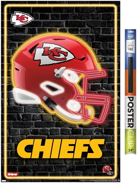 Amazon Trends International Nfl Kansas City Chiefs Neon Helmet