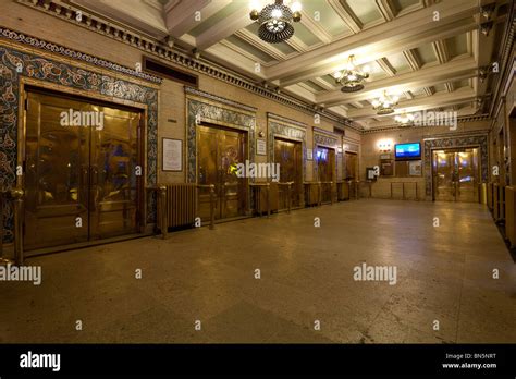 lobby of New York City Center theater, orginally built as a Shriner ...