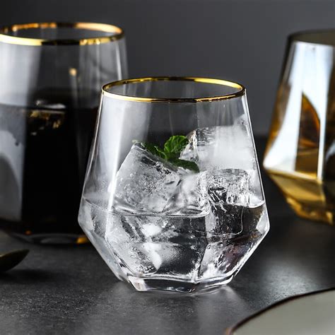 Geometrie Whiskey Glas Diamant Kristal Glas Cup Go Grandado