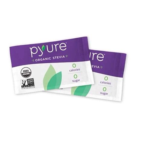 Pyure Organic Stevia Sweetener Packets Granulated Sugar Substitute