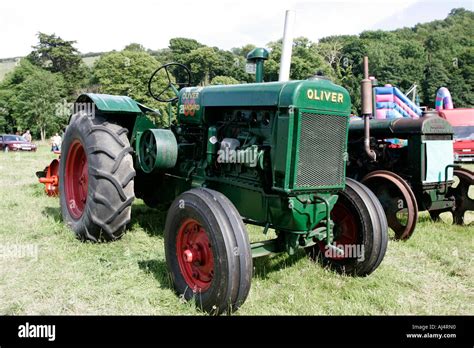 Oliver Standard 80 Classic Tractor During Vintage Tractor Rally At