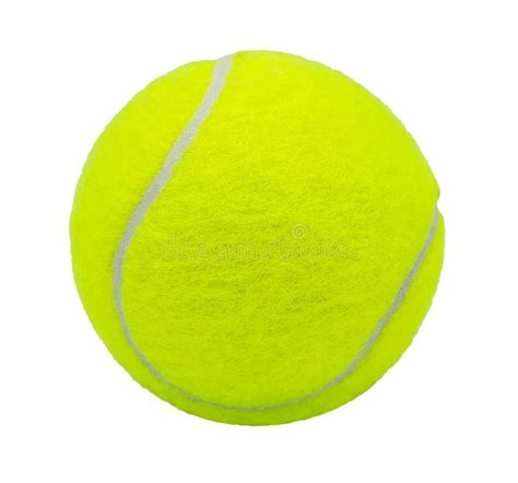 Tennis Ball Isolated On White Background With Clipping Path Stock Image