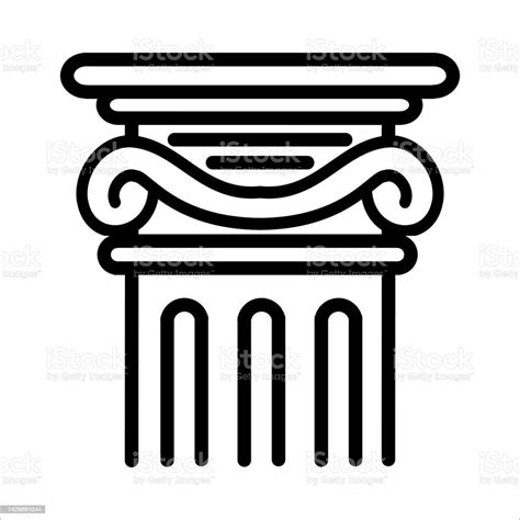 Court Icon Logo Design Vector Template Illustration Sign And Symbol ...