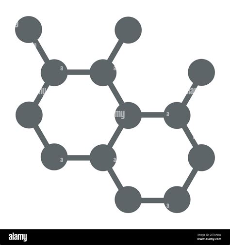 Estructura Molecular Icono S Lido Concepto De Ciencia Signo De