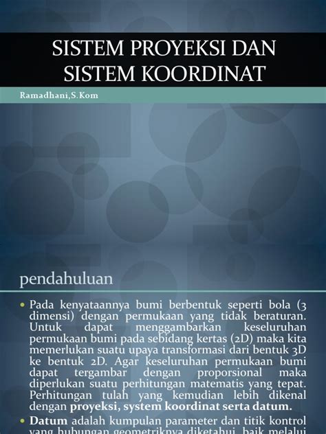 PDF Materi 8 Sistem Proyeksi Dan Sistem Koordinat DOKUMEN TIPS