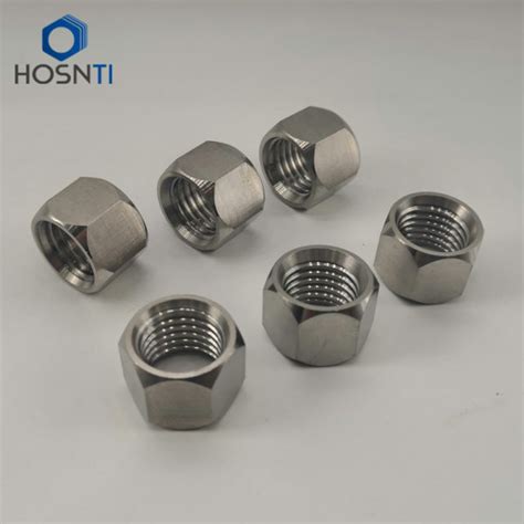 Customized Hex Titanium Nuts With M16x2mm Thread Size Baoji HOSN