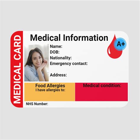 Personalized Medical Id Card Ubicaciondepersonascdmxgobmx