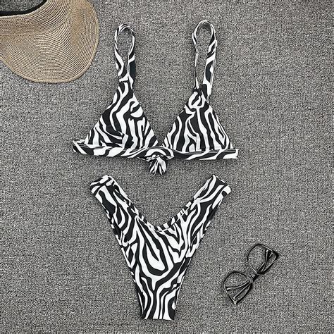 In X Streep Bikini 2021 Hoge Cut Badpak Vrouwen Driehoek 2 Stuks Set