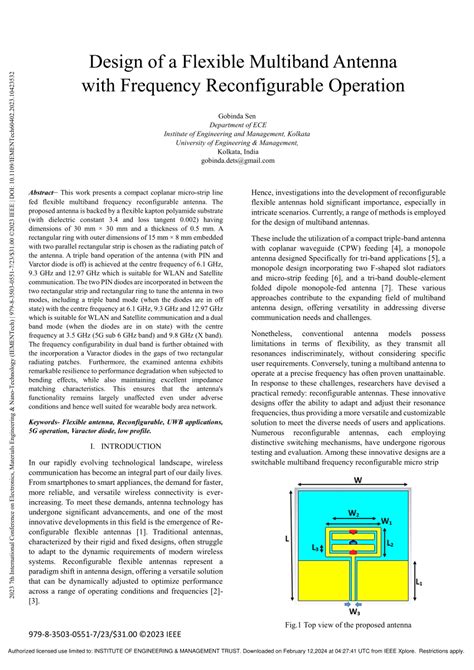 Pdf Design Of A Flexible Multiband Antenna With Frequency