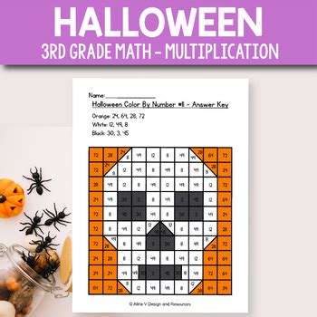 Halloween Math Worksheets Multiplication