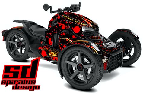 Can Am Ryker Sport Rally Graphic Wrap Decal Kit Usmc Etsy