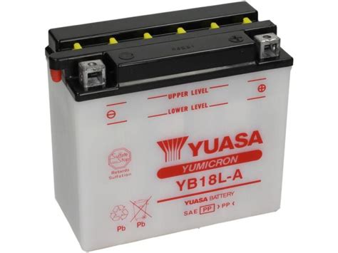 Batterie Standard Yuasa Yb L A V Ah X X Mm Sans Acide