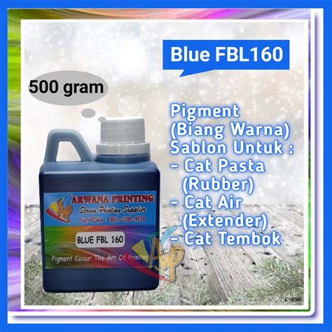 Jual Pigment Biang Warna Cat Sablon Blue Fbl Gram Shopee