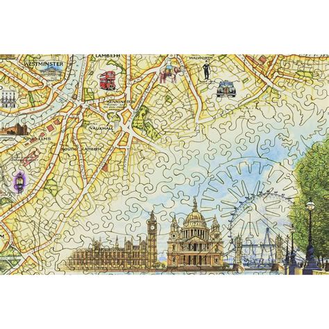 London Map Wood Puzzle | Xplorer Maps