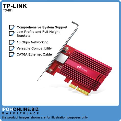 Tp Link TX401 10 Gigabit PCle Network Adapter Ipohonline