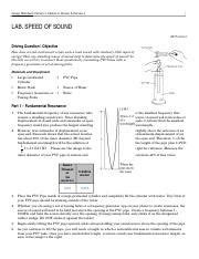 Lab Speed Of Sound 1 Docx Group Members Person 1 Person 2 Person