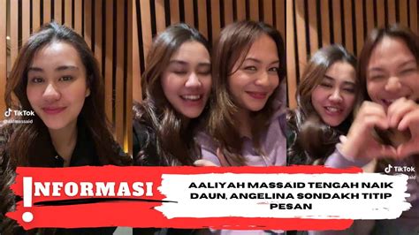 Menohok Aaliyah Massaid Tengah Naik Daun Angelina Sondakh Titip Pesan