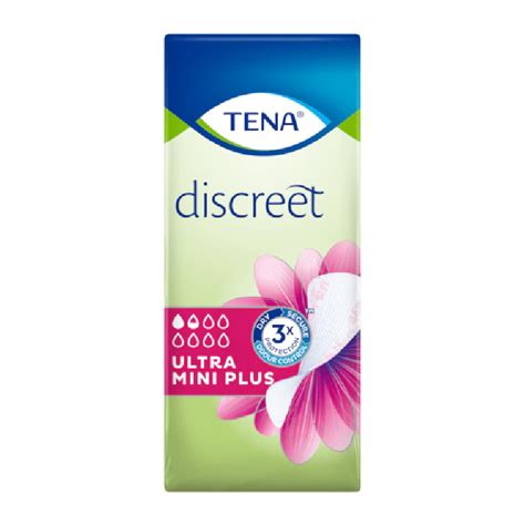 Tena Discreet Ultra Mini Plus Incontinence Liner Pack Of S