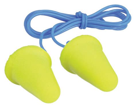 3m Cone Ear Plugs 30db Noise Reduction Rating Nrr Corded M Yellow Pk Ebay