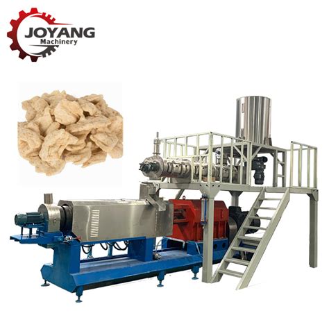 Tvp Tsp Textured Soy Protein Fibrated Soy Chunks Twin Screw Extruder