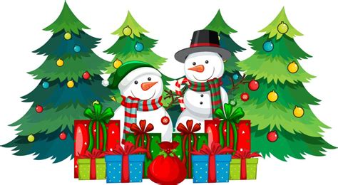 Christmas Clipart Snowman Vector Images (over 2,400)