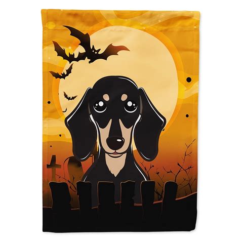 Carolines Treasures Bb Chf Halloween Smooth Black And Tan Dachshund