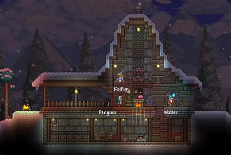 Snowy Cabin It Is A Work In Progress Terraria