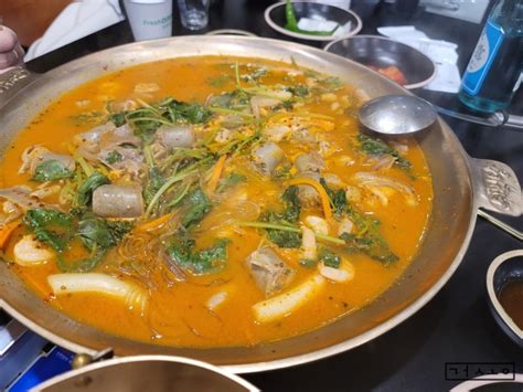 부산 기장맛집 수백당 순대전골 수육 세트 네이버 블로그