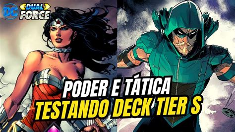 Poder E T Tica Deck Tier S De Dc Dual Force Arqueiro Verde E Mulher