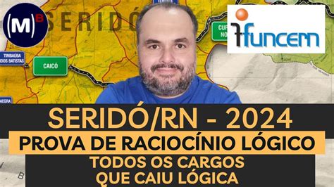 FUNCERN PREF E CÂMARAS DE SERIDÓ RN 2024 TODOS OS CARGOS PROVA