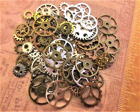 Watch Clock Parts Mixed Steampunk Craft Supply Gears Cogs Etsy