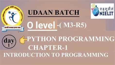 Python M R Lec Chapter Introduction To Programming O