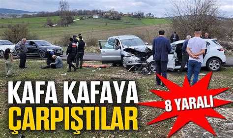 Otomobiller kafa kafaya çarpıştı karabük Zonguldak Haberleri Özgür