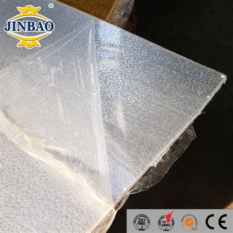 Texture 50mm Clear Jinbao Tranparent 2mm 19mm Cast Acrylic Sheet