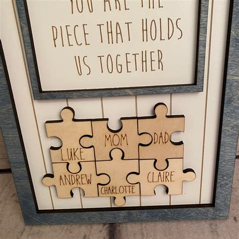 Mothers Day Puzzle Sign Mothers Day T Etsy