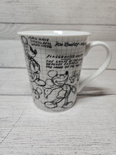 Black White Sketchbook MICKEY MOUSE MUG 90 Years Of Magic Coffee