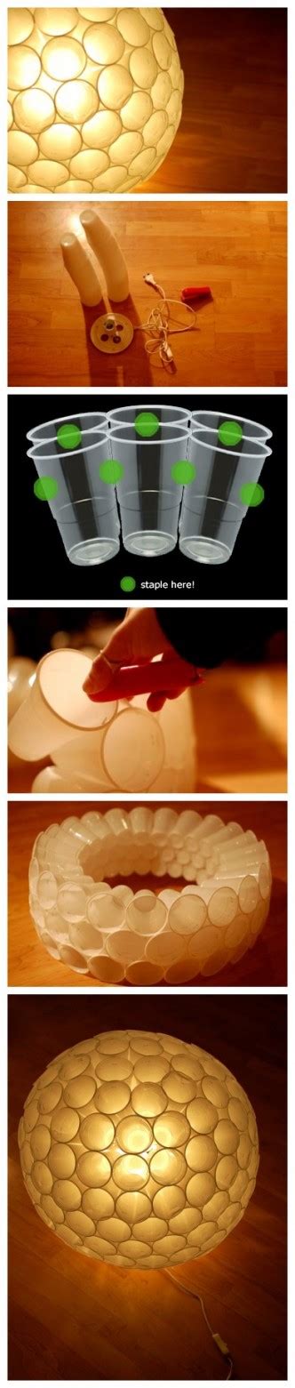 DIY Plastic Cup Lamp Tutorial DIY Tag