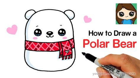 Polar Bear Cute Drawing At Paintingvalley Explore Collection Of