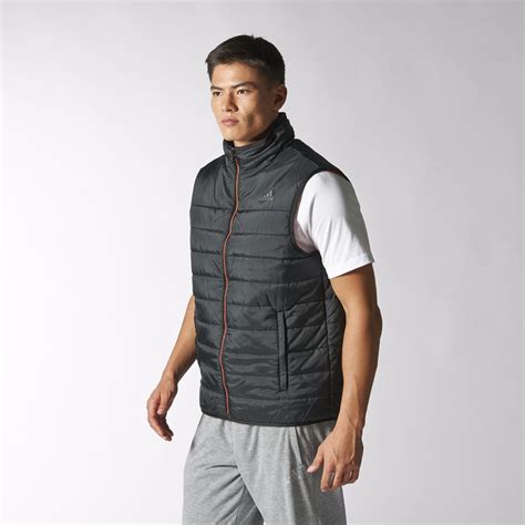 Adidas Mens Padded Vest Gilet Black