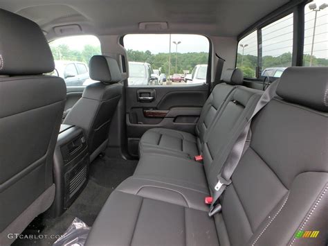 Jet Black Interior 2018 GMC Sierra 1500 SLT Crew Cab 4WD Photo ...