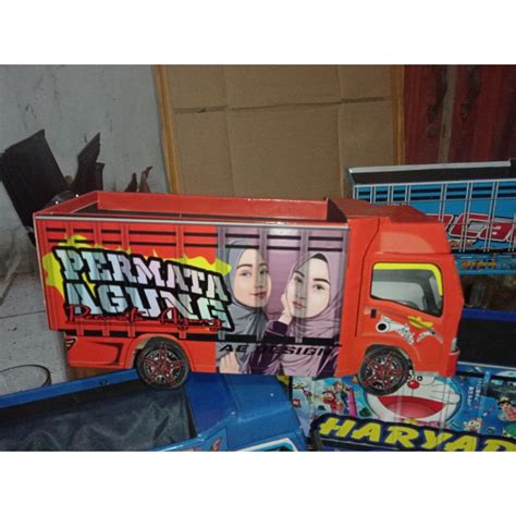 Jual Miniatur Truk Oleng Kayu Asli Permata Agung Shopee Indonesia